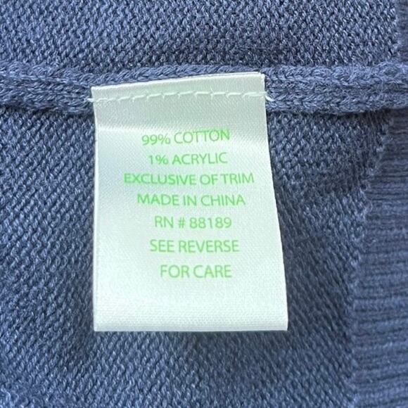 NEW Lilly Pulitzer Marielle "tipsy" Crewneck Sweater Navy Pink Women's Medium - Picture 4 of 5